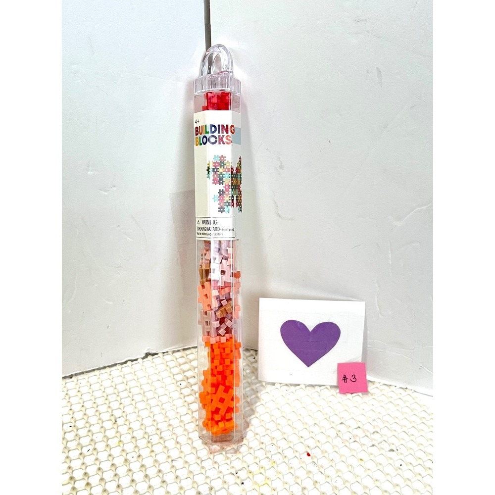 Ankyo Building Blocks Orange Red Peach 73 count GOOD